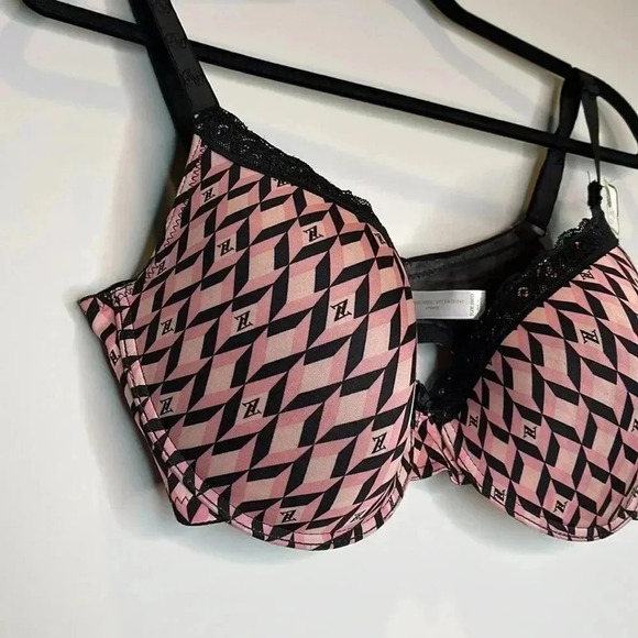Adrienne Vittadini Pink and Black Bra - Picture 3 of 6